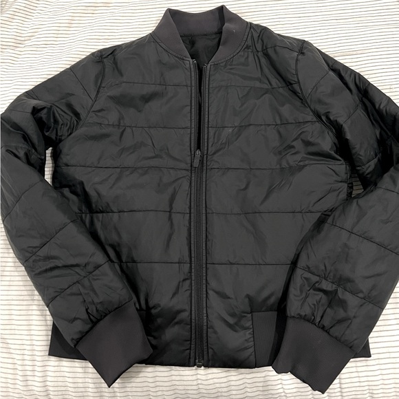 Lululemon Non-Stop Reversible Bomber Jacket in Black Size 8 - Picture 9 of 11